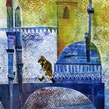 Estambul: azulejos de luz azul